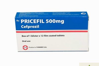 Thuốc Pricefil 500mg điều trị nhiễm khuẩn đường hô hấp, đường tiết niệu
