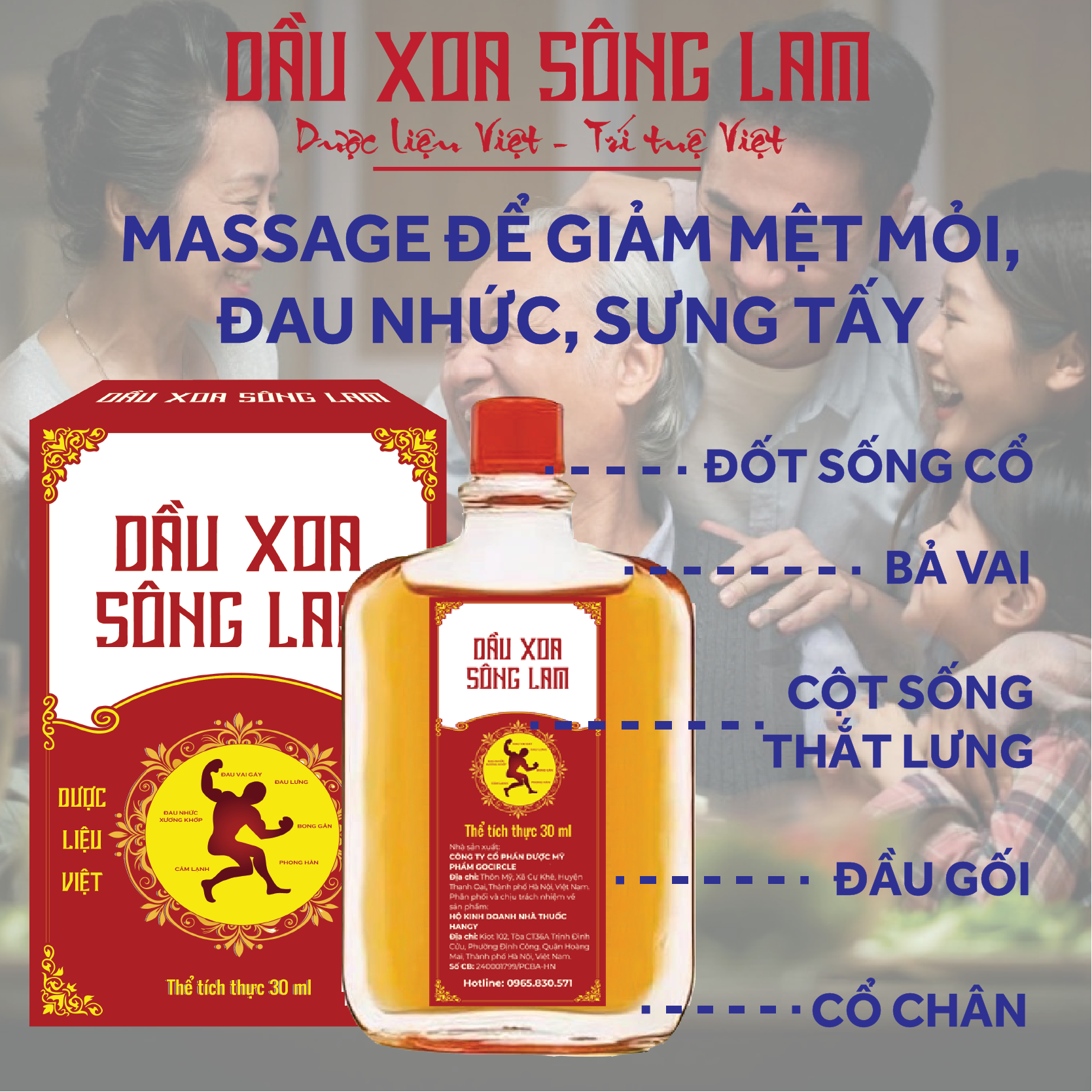 Dầu xoa Sông Lam